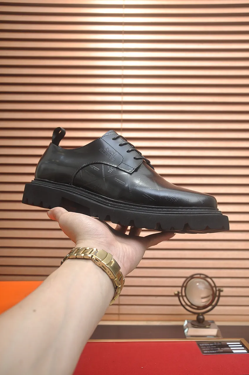 Men's men's shoes 💰720💶【[Hermes HERMES】】(High-end Niuli) New 🍀 HERMES - top version of classic casual leather shoes! Made of imported original cowhide, the inner top layer is comfortable cowhide lining! Original wear-resistant rubber foam outsole! High quality products! Code number 38-45 (45 customized)